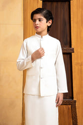 Shahjahan - OffWhite Waistcoat - 1 Piece